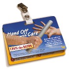 Hand-Off Badgie Card
